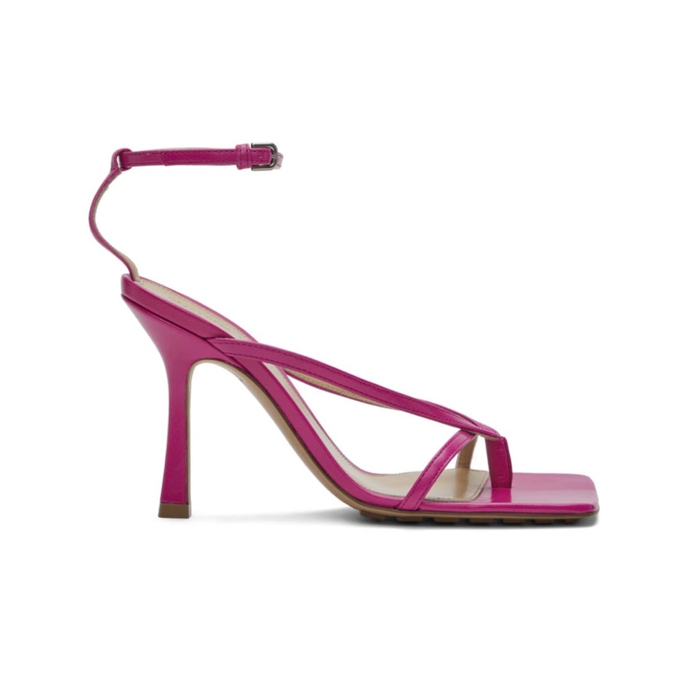 New Bottega Veneta square sandal 90 Hollyhock size 40EU